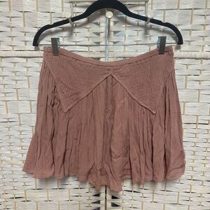 Illa illa dusty rose lined skirt elastic waist‎ size L euc